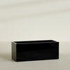 Granada Extra Large Long Rectangle Fiberglass Planter - 60 in x 24 in x 24 in - Gloss Black - Gloss Black,60 in x 24 in x 24 in