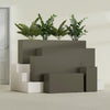Hollywood Extra Large Narrow Rectangle Fiberglass Planter - 60 in x 12 in x 24 in - Matte Bronze - Matte Bronze,60 in x 12 in x 24 in
