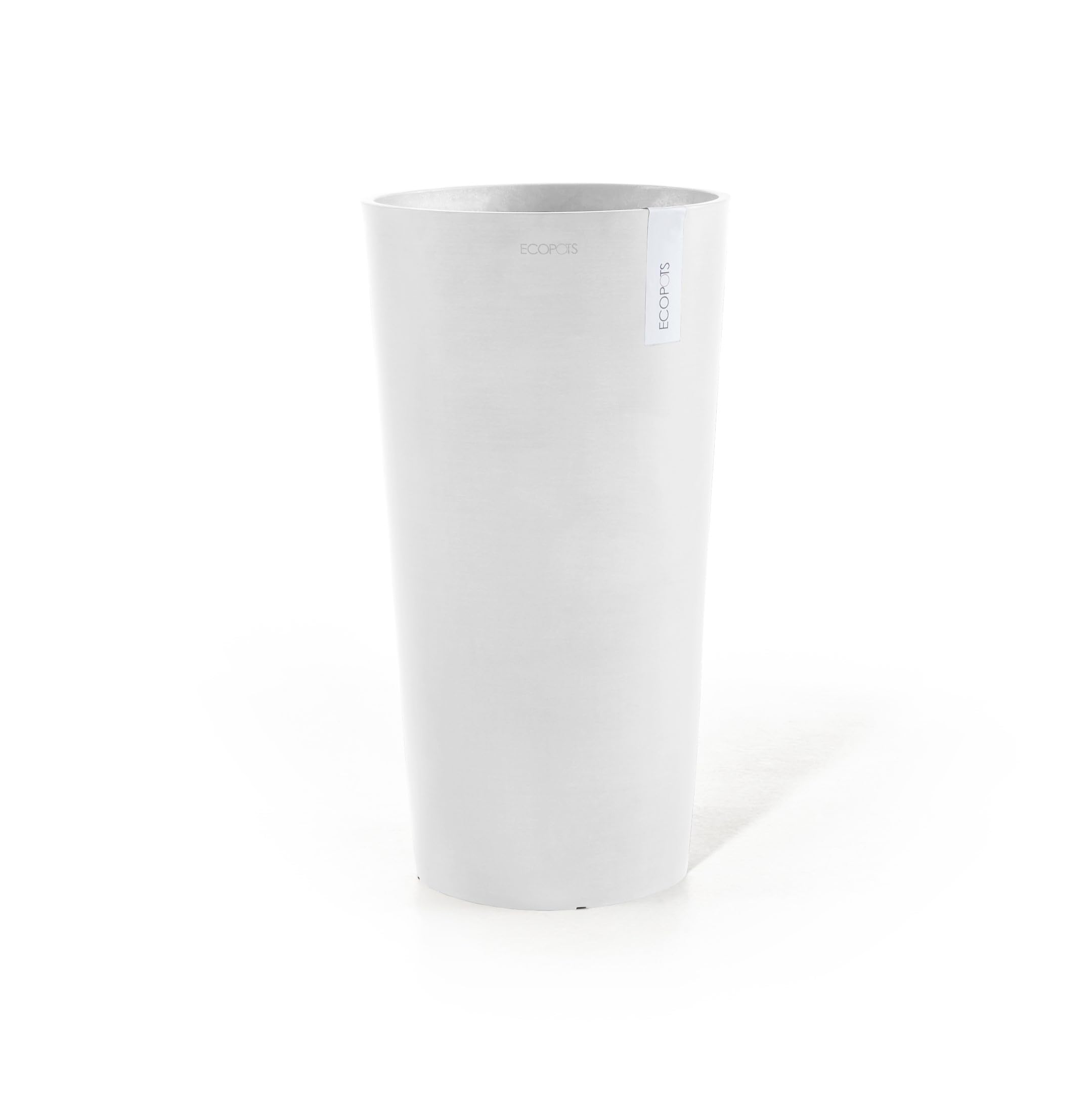 Amsterdam High Large Round Planter - 16 in x 16.25 in x 30 in - Pure White - Pure White,16 in x 16.25 in x 30 in,Planter Only