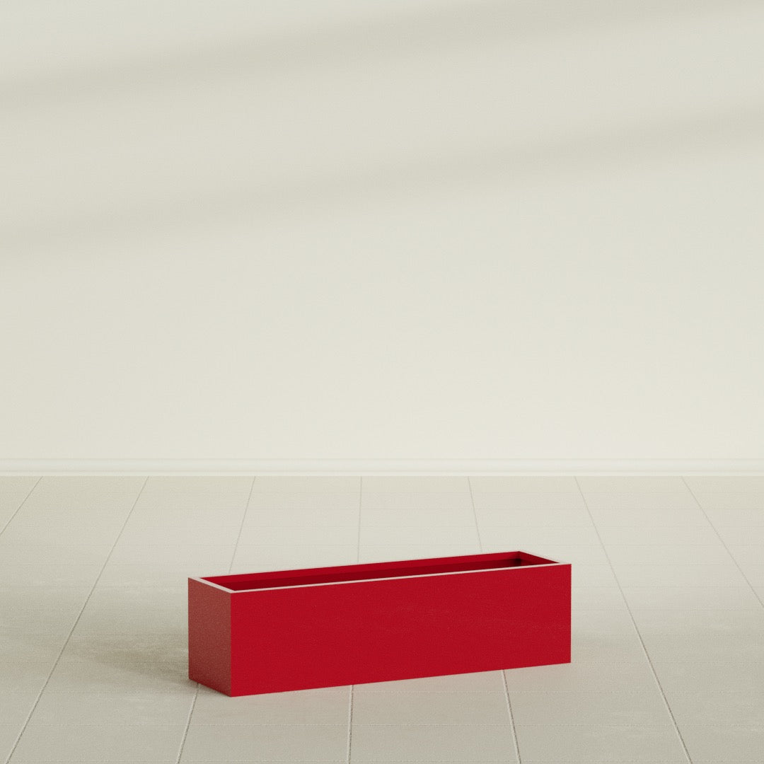 Monaco Rectangle - 26in x 7in x 7 - Gloss Red - Gloss Red,26 in x 7 in x 7 in