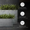Semplito - 39.3in x 19.7in x 31.5 - Carbon Stone - Carbon Stone,39.3 in x 19.7 in x 31.5 in