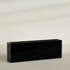 Hollywood Extra Large Narrow Rectangle Fiberglass Planter - 72 in x 12 in x 24 in - Gloss Black - Gloss Black,72 in x 12 in x 24 in