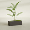 Cuba Large Long Rectangle Fiberglass Planter - 36 in x 14 in x 12 in - Matte Brown - Matte Brown,36 in x 14 in x 12 in