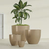 Wannsee Extra Large Round Fiberglass Planter - 50 in x 50 in x 44 in - Metallic Gold - Metallic Gold,50 in x 50 in x 44 in