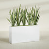 Delray Extra Large Long Rectangle Fiberglass Planter - 60 in x 12 in x 32 in - Gloss White - Gloss White,60 in x 12 in x 32 in