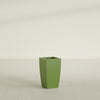 Toulan Medium Tall Tapered Square Fiberglass Planter - 12 in x 12 in x 22 in - Satin Green - Satin Green,12 in x 12 in x 22 in