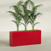Potsdam Extra Large Long Rectangle Fiberglass Planter - 72 in x 16 in x 32 in - Gloss Red - Gloss Red,72 in x 16 in x 32 in