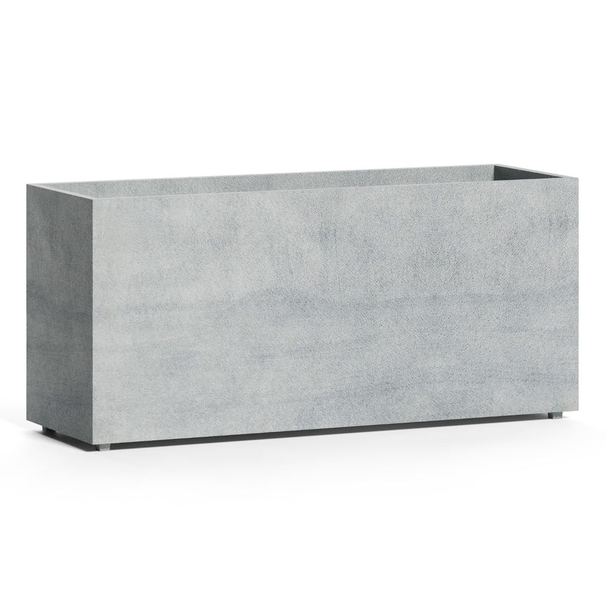Reglo Rectangular Planter – Concrete Stone Finish – Fiberglass Indoor/Outdoor and Weather-Resistant Large Planter (35.5" L x 11.75" W x 15.75" H Exterior, 35" L x 11.5" W Interior) - Concrete Stone,35.4 in x 11.8 in x 15.7 in