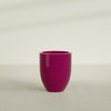 Valencia Medium Round Fiberglass Planter - 20 in x 20 in x 23 in - Gloss Eggplant - Gloss Eggplant,20 in x 20 in x 23 in
