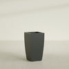 Toulan Large Tall Tapered Square Fiberglass Planter - 16 in x 16 in x 30 in - Matte Charcoal - Matte Charcoal,16 in x 16 in x 30 in