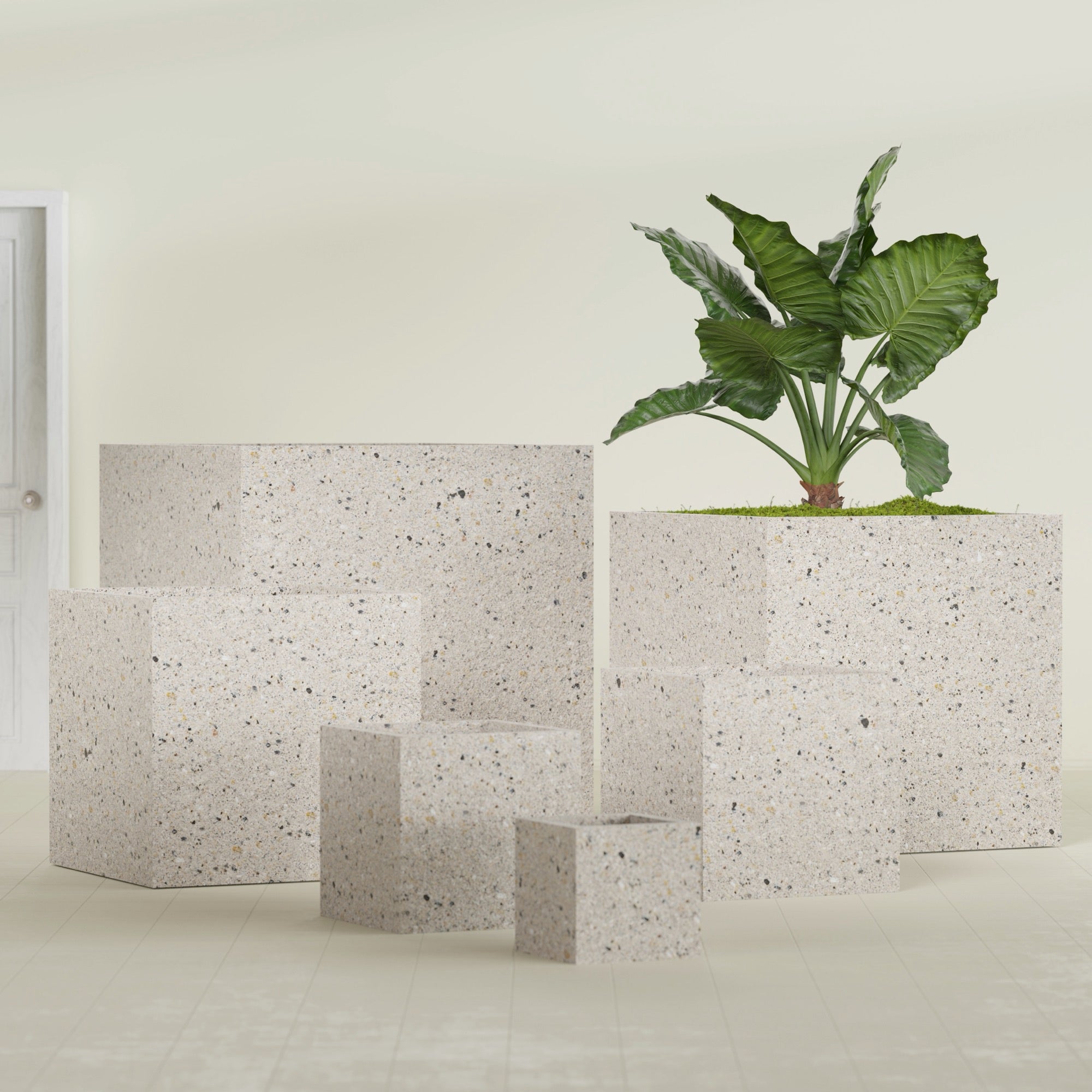 Cube - 32in x 32in x 32in - StoneLight - Pearlstone - StoneLight - Pearlstone,32 in x 32 in x 32 in