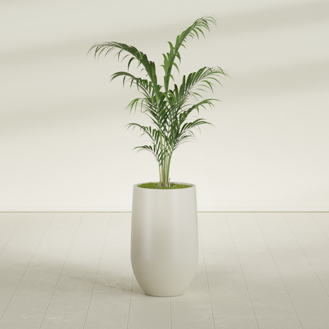 Westfield - 15in diam. x 24in - Satin Beige - Satin Beige,15 in diam. x 24 in H