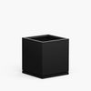 Medium Metal Square Cube Planter with Drip Tray - 22 in x 22 in x 22 in - Matte Black - Matte Black,22 in x 22 in x 22 in,With Drip Tray