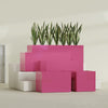 Granada Extra Large Long Rectangle Fiberglass Planter - 72 in x 24 in x 24 in - Gloss Pink Violet - Gloss Pink Violet,72 in x 24 in x 24 in