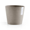 Amsterdam Small Round Planter - 15.8 in x 15.8 in x 13.8 in - Taupe - Taupe,15.75 in x 15.75 in x 13.75 in,Planter Only