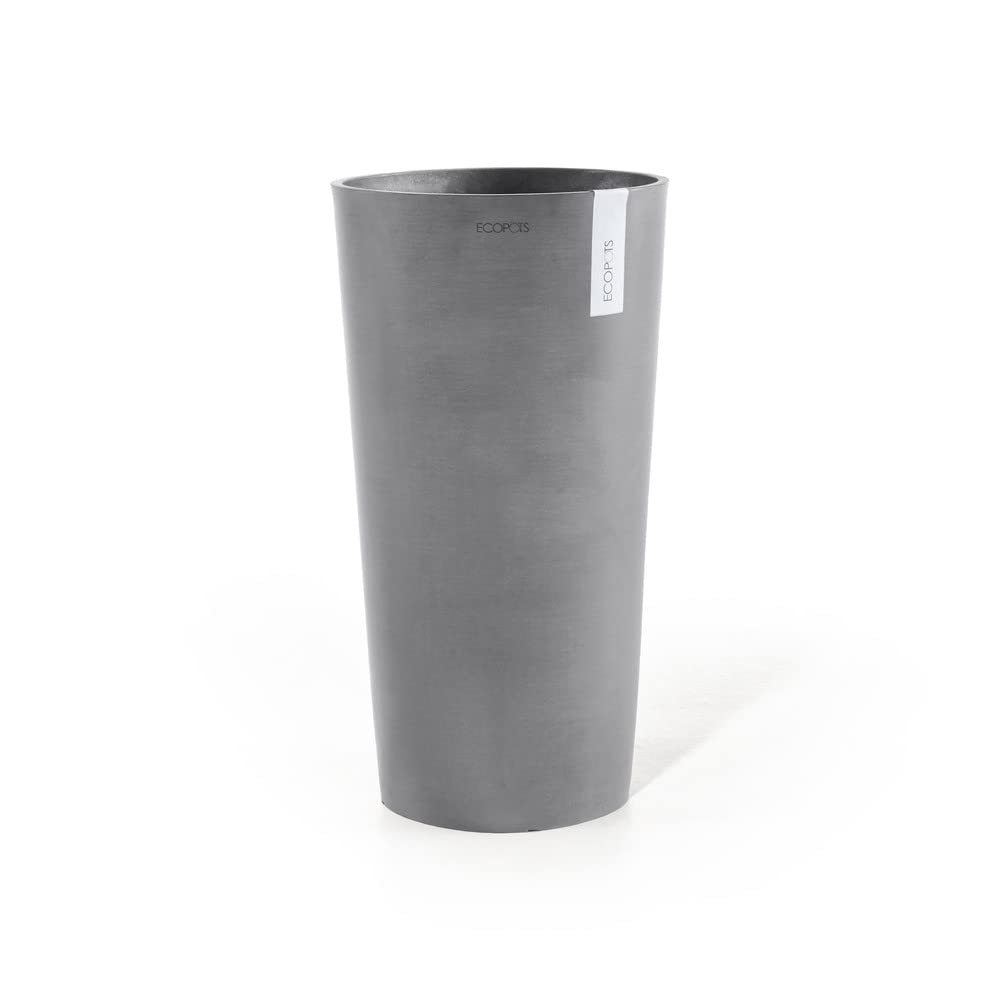 Amsterdam High Large Tall Round Planter - 19.5 in x 19.5 in x 35.5 in - Dark Grey - Dark Grey,19.5 in x 19.5 in x 35.5 in,Planter Only