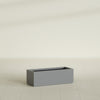 Cuba Large Long Rectangle Fiberglass Planter - 36 in x 14 in x 12 in - Metallic Gunmetal - Metallic Gunmetal,36 in x 14 in x 12 in