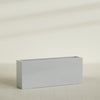 Hollywood Extra Large Narrow Rectangle Fiberglass Planter - 60 in x 12 in x 24 in - Metallic Silver - Metallic Silver,60 in x 12 in x 24 in