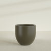 Alzira Large Round Fiberglass Planter - 36 in x 36 in x 34 in - Matte Bronze - Matte Bronze,36 in x 36 in x 34 in