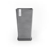 Rotterdam Medium Tall Square Planter - 12.25 in x 12.25 in x 22 in - Planter + Saucer - Grey - Grey,12.25 in x 12.25 in x 22 in,Planter + Saucer