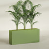 Potsdam Extra Large Long Rectangle Fiberglass Planter - 72 in x 16 in x 32 in - Satin Green - Satin Green,72 in x 16 in x 32 in