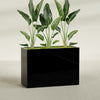Darwin Extra Large Long Rectangle Fiberglass Planter - 60 in x 24 in x 42 in - Gloss Black - Gloss Black,60 in x 24 in x 42 in