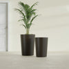 Tegel Medium Round Fiberglass Planter - 18 in x 18 in x 26 in - Matte Brown - Matte Brown,18 in x 18 in x 26 in