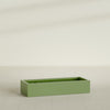 Antwerp Extra Large Long Rectangle Fiberglass Planter - 60 in x 24 in x 12 in - Satin Green - Satin Green,60 in x 24 in x 12 in