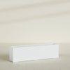 Hudson Extra Large Long Rectangle Fiberglass Planter - 100 in x 18 in x 28 in - Matte White - Matte White,100 in x 18 in x 28 in