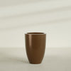 Brannan Large Round Fiberglass Planter - 30 in x 30 in x 41 in - Metallic Bronze - Metallic Bronze,30 in x 30 in x 41 in