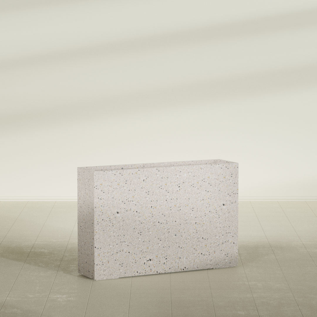 ProTone Fiberglass Premium Finish Extra Large Rectangle Planter - 48 in x 12 in x 32 in - StoneLight - Greystone - StoneLight - Greystone,48 in x 12 in x 32 in