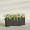 Hollywood Extra Large Narrow Rectangle Fiberglass Planter - 60 in x 12 in x 24 in - Matte Brown - Matte Brown,60 in x 12 in x 24 in
