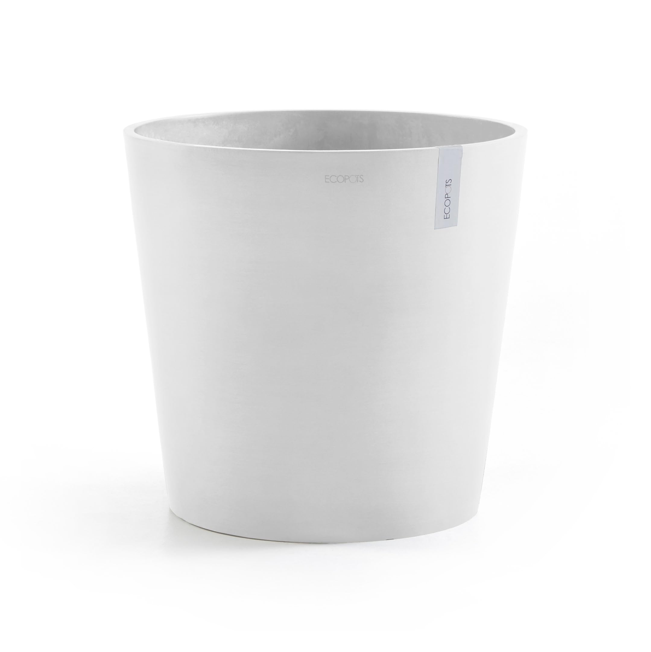 Amsterdam Medium Round Planter - 23.5 in x 23.5 in x 21.5 in - Pure White - Pure White,23.5 in x 23.5 in x 21.5 in,Planter Only