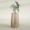 Saigon Large Tapered Round Planter - 16 in x 21 in x 36 in - Metallic Gold - Metallic Gold,16.4 in x 20.7 in x 36 in