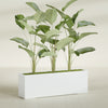 Tolga Extra Large Long Rectangle Fiberglass Planter - 72 in x 16 in x 24 in - Matte White - Matte White,72 in x 16 in x 24 in