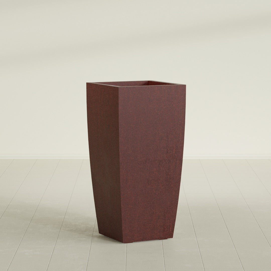 Tapered Column - 20in x 20in x 42in - Weathered Steel - Rust - Weathered Steel - Rust,20 in x 20 in x 42 in