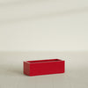 Cuba Large Long Rectangle Fiberglass Planter - 36 in x 14 in x 12 in - Gloss Red - Gloss Red,36 in x 14 in x 12 in