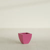 Lima Small Tapered Square Fiberglass Planter - 12 in x 12 in x 12 in - Gloss Pink Violet - Gloss Pink Violet,12 in x 12 in x 12 in