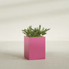 Brisbane Large Rectangle Fiberglass Planter - 24 in x 24 in x 32 in - Gloss Pink Violet - Gloss Pink Violet,24 in x 24 in x 32 in