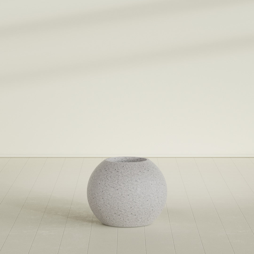 Globe - 24in diam. x 19in - StoneLight - Pearlstone - StoneLight - Pearlstone,24 in x 24 in x 20 in