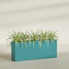 Hollywood Extra Large Narrow Rectangle Fiberglass Planter - 60 in x 12 in x 24 in - Satin Sea Foam - Satin Sea Foam,60 in x 12 in x 24 in