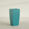 Toulan Large Tall Tapered Square Fiberglass Planter - 20 in x 20 in x 42 in - Satin Sea Foam - Satin Sea Foam,20 in x 20 in x 42 in