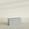Miami Large Narrow Rectangle Fiberglass Planter - 36 in x 12 in x 18 in - Metallic Silver - Metallic Silver,36 in x 12 in x 18 in