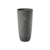Lofto Tall Planter – Grey Stone Finish – Fiberglass Indoor/Outdoor and Weather-Resistant Large Planter (16.5" D x 36.5" H Exterior, 15.3" D x 36.2" H Interior) - Grey Stone,16.5 in diam. x 36.4 in