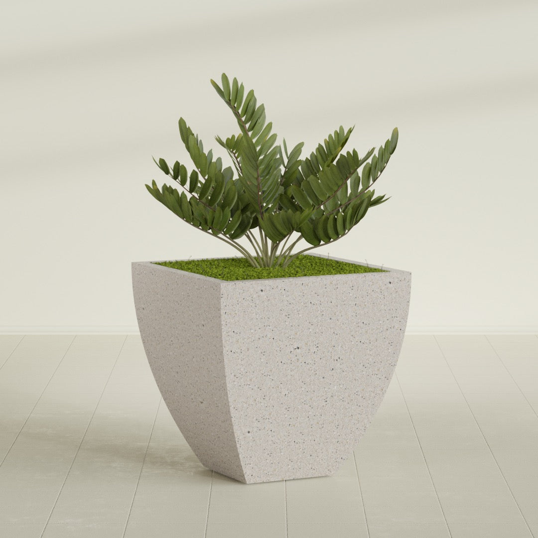 Tapered Square - 30in x 30in x 30in - StoneLight - Pearlstone - StoneLight - Pearlstone,30 in x 30 in x 30 in