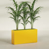 Potsdam Extra Large Long Rectangle Fiberglass Planter - 60 in x 16 in x 32 in - Gloss Saffron - Gloss Saffron,60 in x 16 in x 32 in