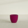 Wannsee Medium Round Fiberglass Planter - 27 in x 27 in x 24 in - Gloss Eggplant - Gloss Eggplant,27 in x 27 in x 24 in