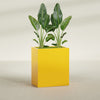 Darwin Large Rectangle Fiberglass Planter - 36 in x 24 in x 42 in - Gloss Saffron - Gloss Saffron,36 in x 24 in x 42 in