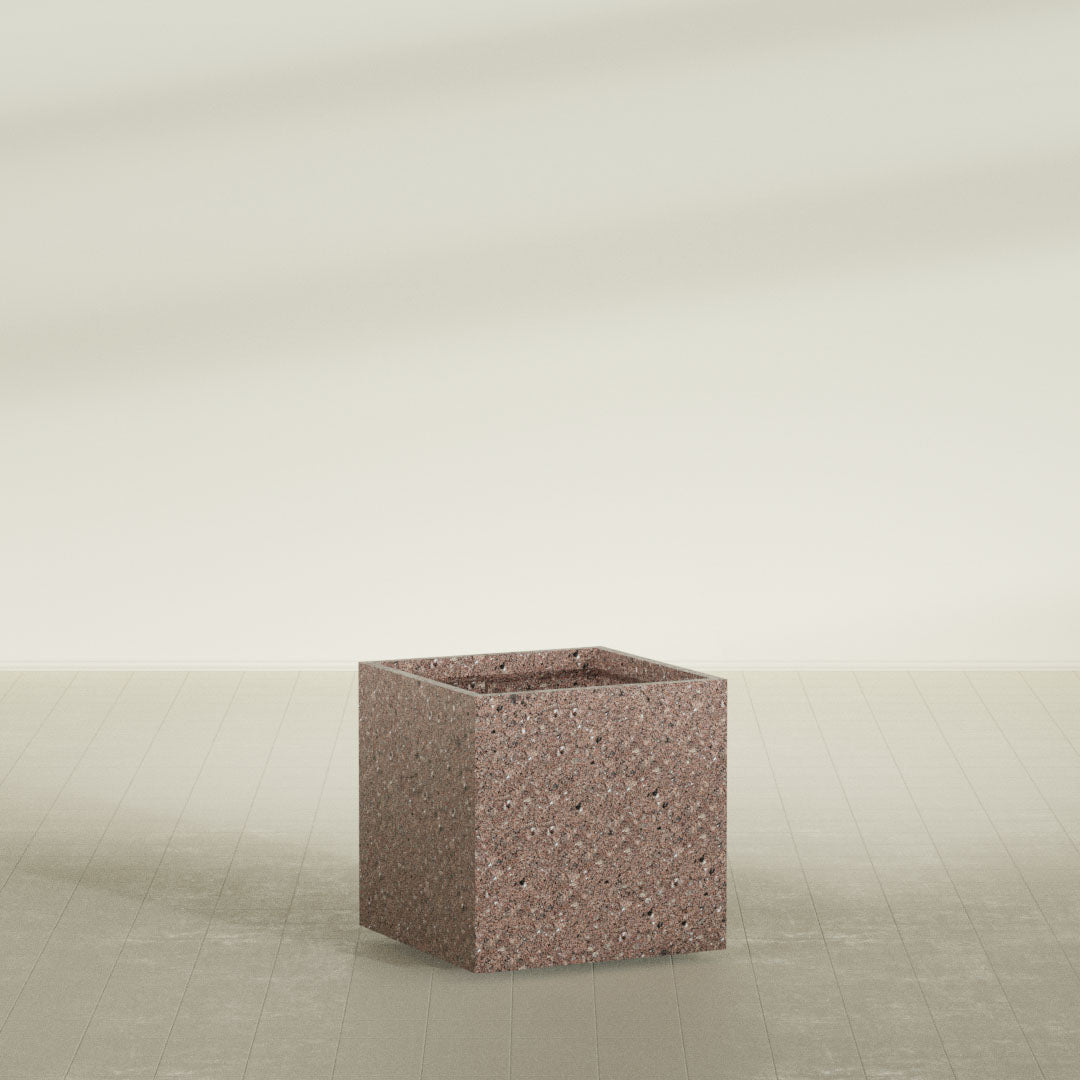 ProTone Fiberglass Premium Finish Large Cube Square Planter - 32 in x 32 in x 32 in - StoneLight - Sunstone - StoneLight - Sunstone,32 in x 32 in x 32 in