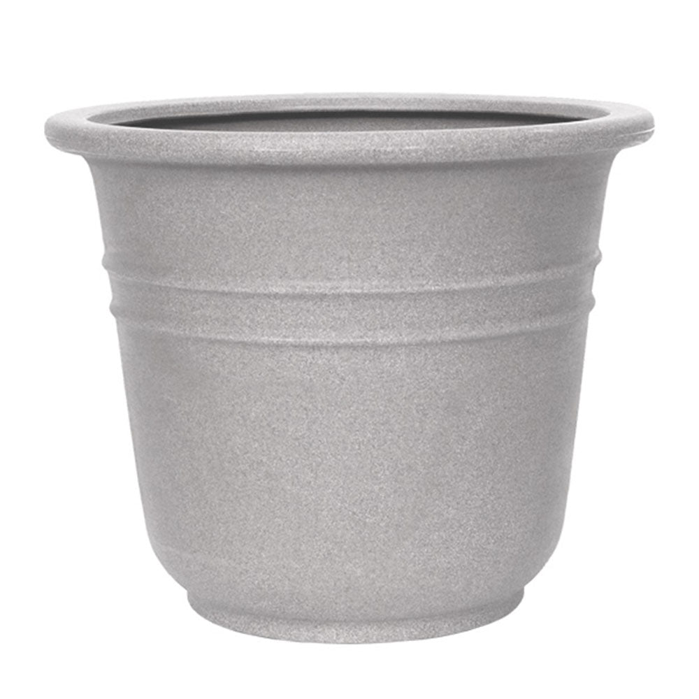 Curbside Bell Tower Round Plastic Planter - 20.3 in x 20.3 in x 16.8 in - Cement - Cement,20.3 in x 20.3 in x 16.8 in